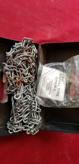 Tire chains and 2- porcelain sinks