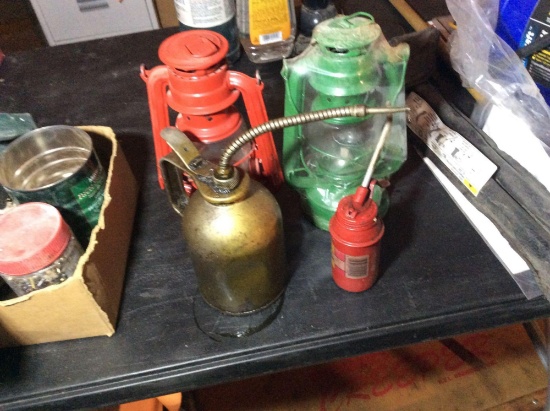 Two lanterns and two Oilers