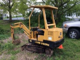 John Deere 15 mini excavator with steel tracks and 15 in bucket