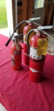 4 fire extinguishers