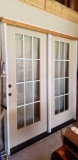 9 light, Double doors 6ft. 3 in. wide, NEW