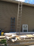 Single section aluminum ladder and multi position ladder