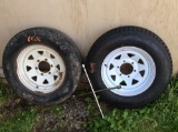 Brand new six lug trailer tire ST205/75D15
