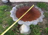 Concrete birdbath