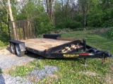 Pequea 10,000 LBS skid loader trailer
