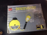 Retractable cord reel with metal work light