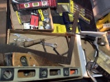 Miscellaneous tools,  chisels, screwdrivers,  drill-bits, levels, hand saws and grease guns