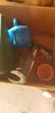 Lawn spreader, fans, walking boot