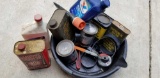 Miscellaneous oils and filter wrenches