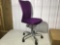 New in box, needs assembled, Mainstays purple desk chair