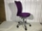 Swivel office chair in lavender color
