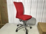 New in box, needs assembled, Mainstays red desk chair