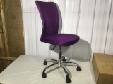 New in box, needs assembled, Mainstays purple desk chair