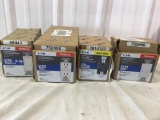 Four boxes electrical items