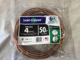 Four gauge solid copper grounding wire