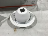 Recessed lights white trim ring with adjustable eyeball