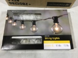 String lights in Black finish 13 feet long