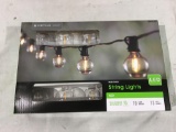 Black finish string lights 13 foot long per box