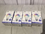 Four smart Wi-Fi light bulbs