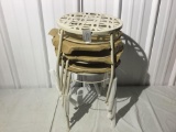 4 plant stand all metal