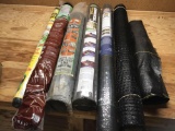 Rolls of miscellaneous wildlife netting, weed block, four mill plastic sheeting, weed control and