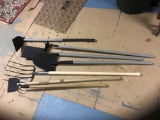 Numerous garden tools