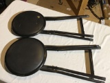 Two folding chairs