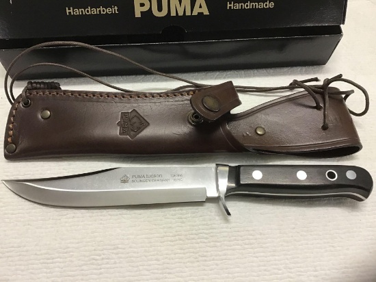Puma knife with leather sheath