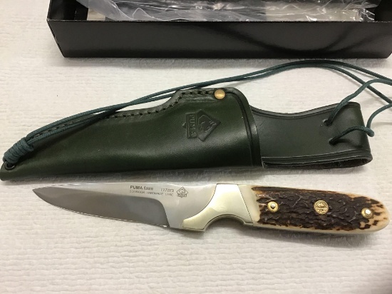 Puma knife with leather sheath