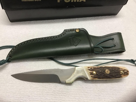 Puma knife with leather sheath