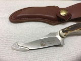 Puma SGB knife with leather sheath