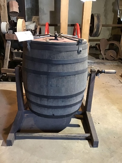 Antique Whiskey Barrel on stand