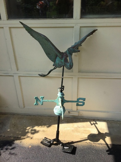 Copper weathervane