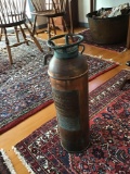 Vintage copper fire extinguisher