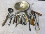 Plate with vintage utensils