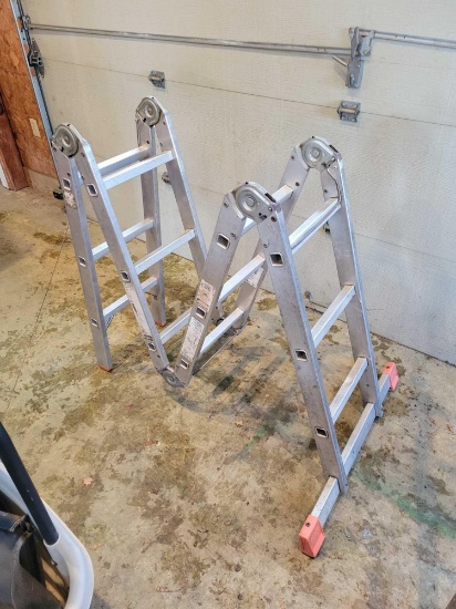 Aluminum multi postion ladder
