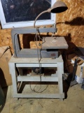 Sears scroll saw on wooden stand