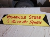 Wooden 2 sided Voganville Store sign