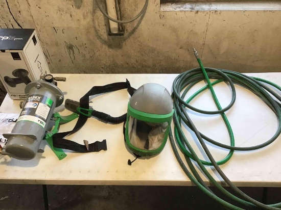 RPD filter system with Radex filters, helmets, guns and hoses