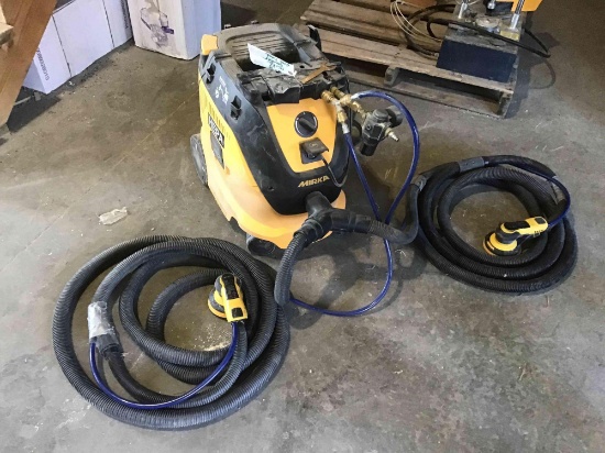 Mirka sanding system with Hepa filters and 2 sanders, like new