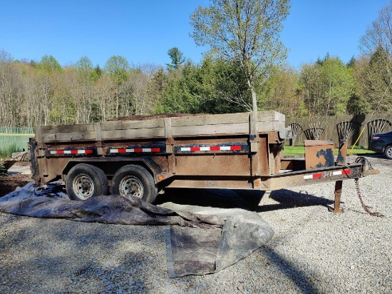 Dump Trailer, steel bed, PJ Trailer