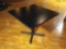 36 inch square table with metal base