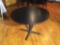 42 inch diameter round black table