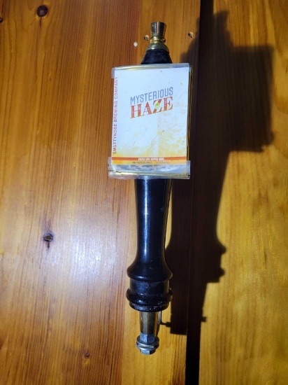 Mysterious Haze beer tap handle