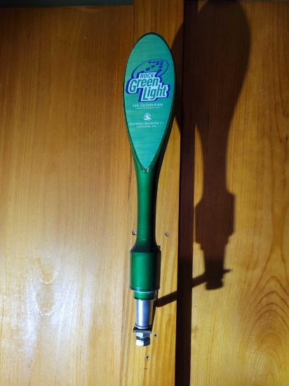 Rock Green Lite beer tap handle