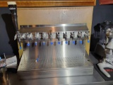 Beer dispensing unit with 10 taps with keg hookups in (Existing Cooler unit)
