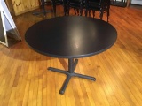 42 inch diameter round black table