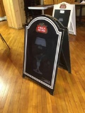 Stella Artois double sided folding chalk board sign