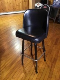 black swivel bar chair