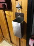 Wall mount bottle opener & Stainless steel catch box